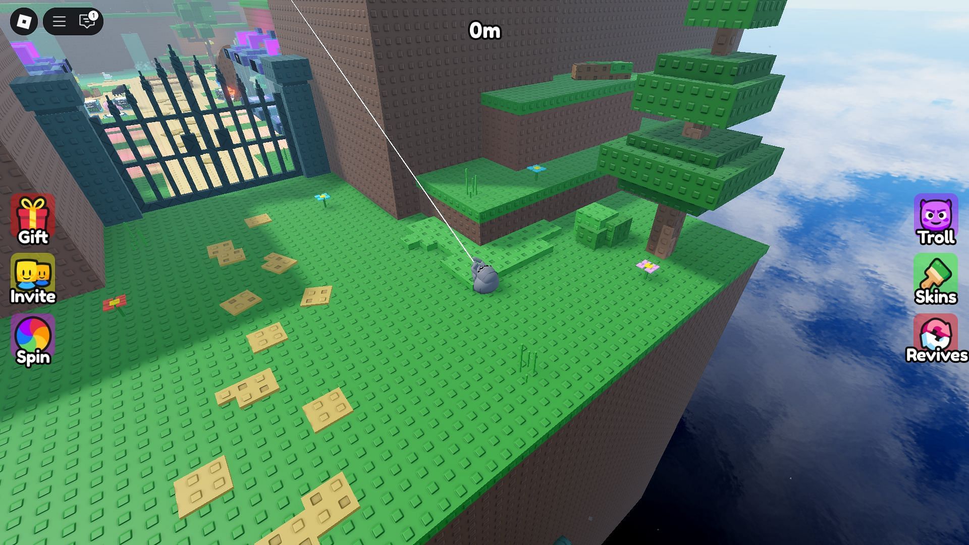 Using a webline (Image via Roblox)